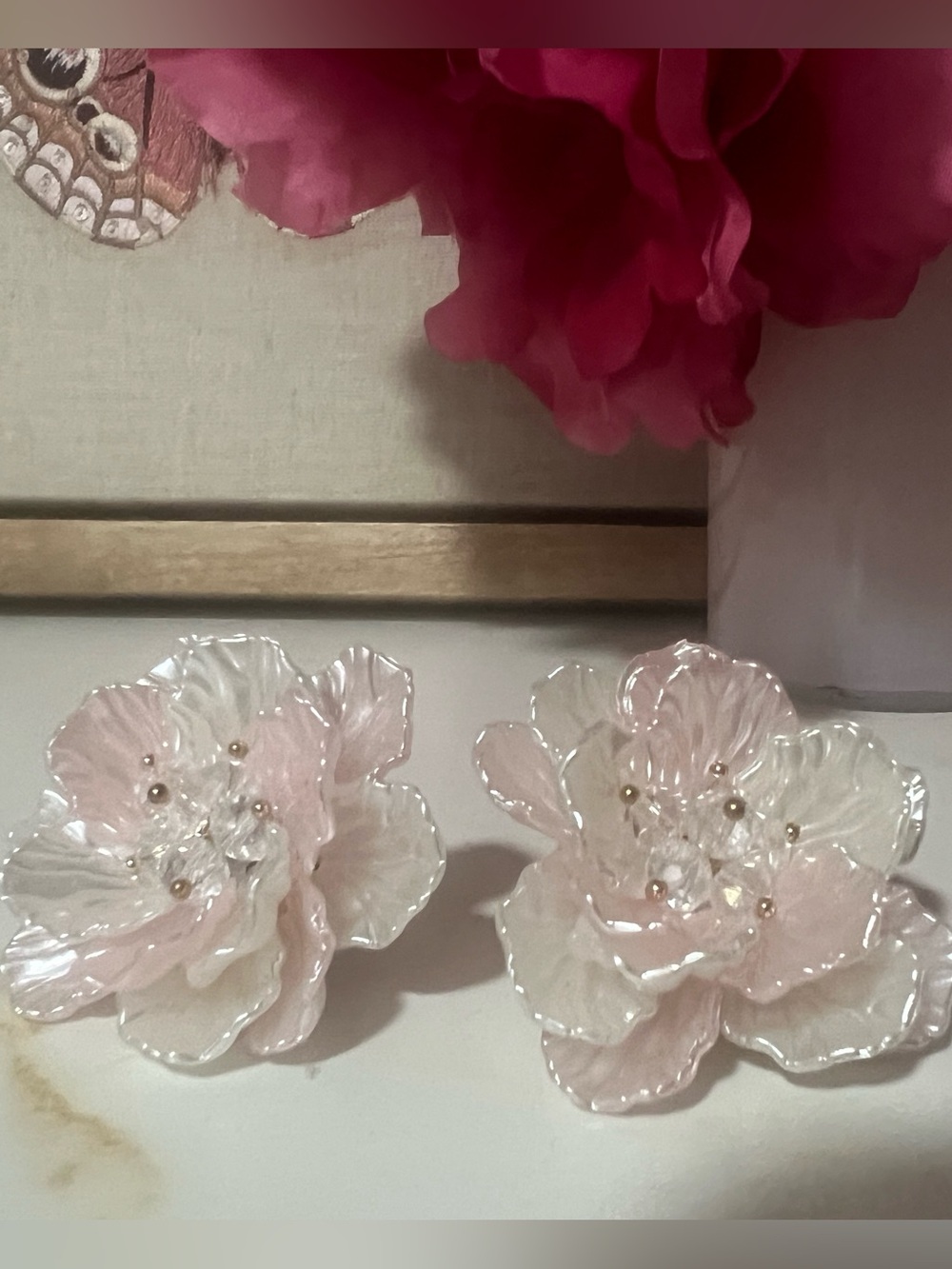 Floral earrings